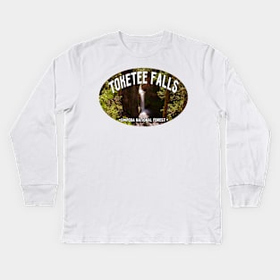 Toketee Falls Oregon Kids Long Sleeve T-Shirt